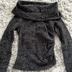 ANNEX  CHARCOAL SWEATER , LONG SLEEVES